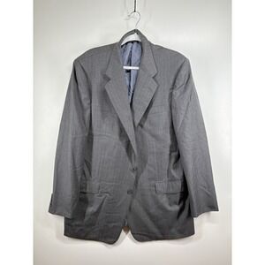 Hickey Freeman Bullock Jones SF Wool Mens Suit Jacket Sport Coat Sz 44 L  Gray